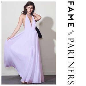 Fame & Partners Moonlight Lavender Backless Halter